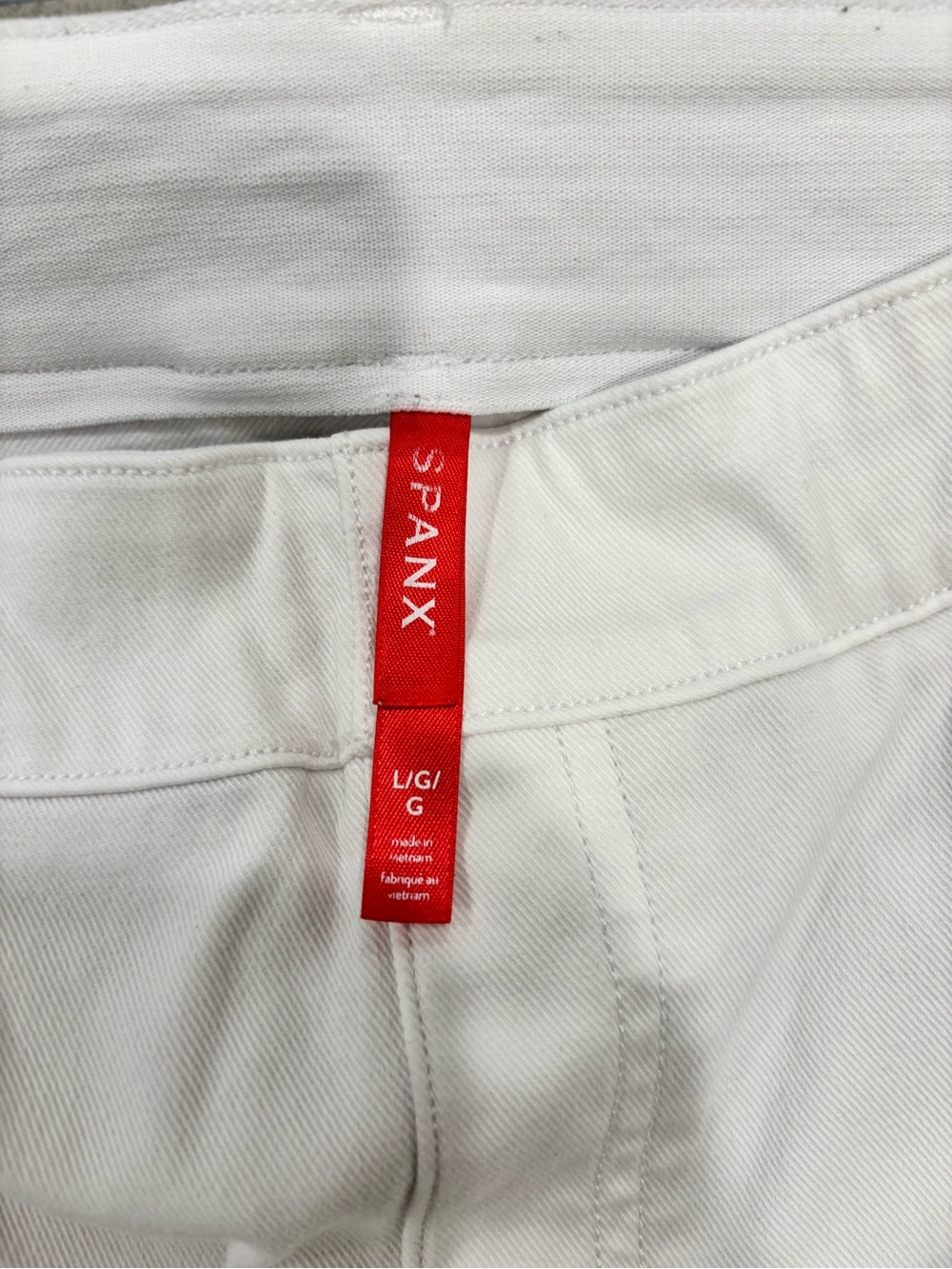 SPANX Stretch Twill Cropped Wide Leg Pant in Bright White
